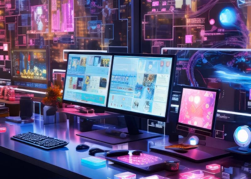 Computer turned on while some Medical Imaging Systems are shown on the screen